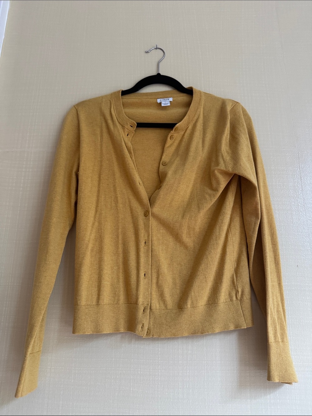 J. Crew factory Mustard Yellow Button-Front Cardigan